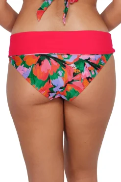 Plus Size|High-Waist<Sunsets Hummingbird Cove Capri High Waist Bottom
