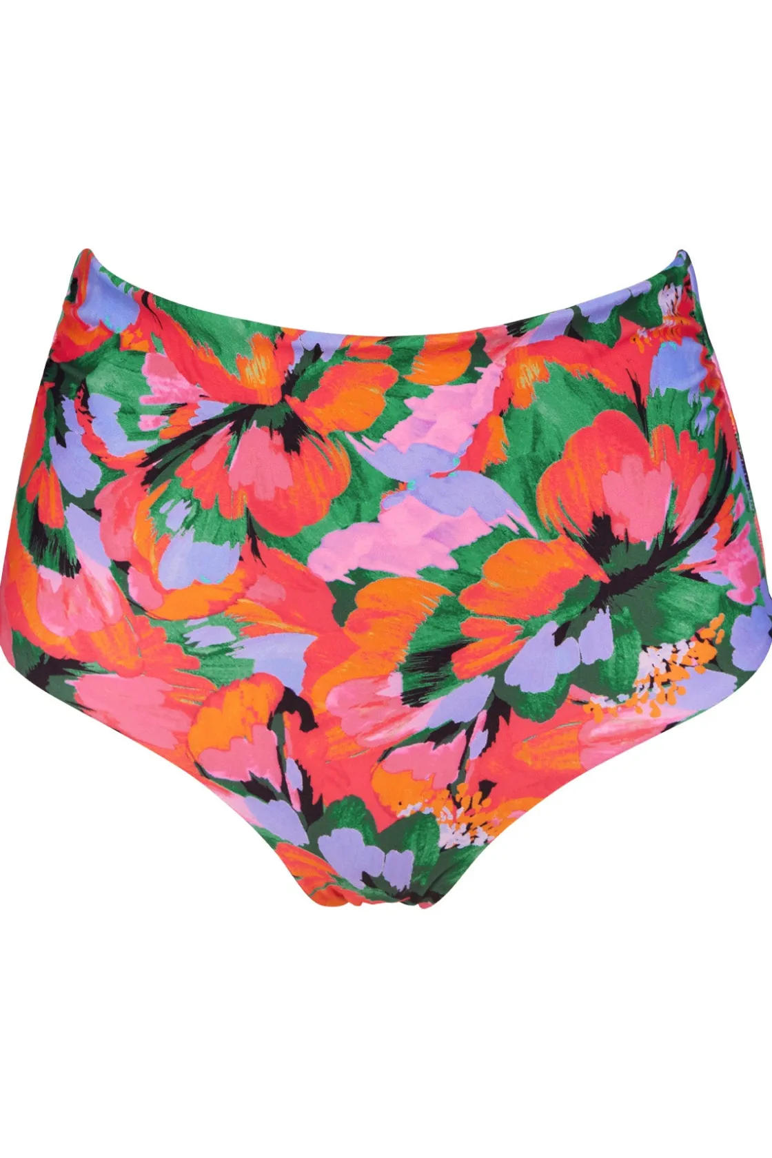 Plus Size|High-Waist<Sunsets Hummingbird Cove Capri High Waist Bottom