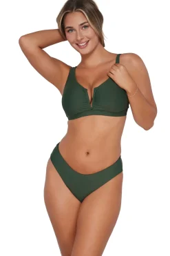 Low-Rise|Bikini Bottoms<Sunsets Island Green Alana Reversible Hipster Bottom