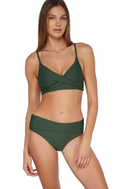 Wire-Free<Sunsets Island Green Lyla Bralette Top