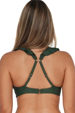 Plus Size|Wire-Free<Sunsets Island Green Willa Wireless Top