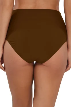 Plus Size|High-Waist<Sunsets Island Spice Capri High Waist Bottom