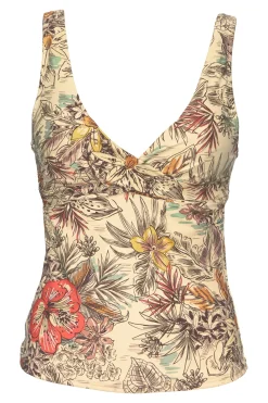 Plus Size|Underwire<Sunsets Island Spice Elsie Tankini Top