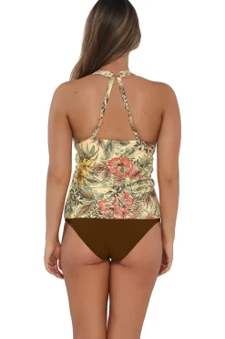 Plus Size|Underwire<Sunsets Island Spice Elsie Tankini Top