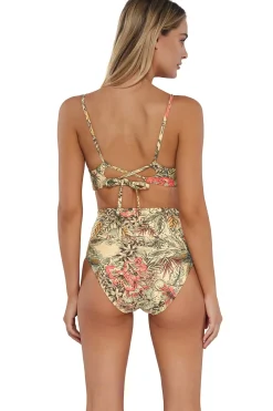 Plus Size|High-Waist<Sunsets Island Spice Hannah High Waist Bottom