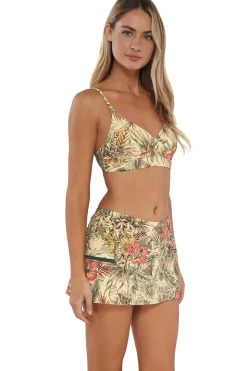 Plus Size<Sunsets Island Spice Sporty Swim Skirt