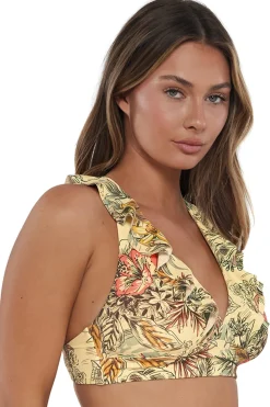 Plus Size|Wire-Free<Sunsets Island Spice Willa Wireless Top