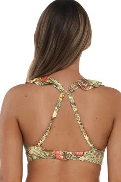Plus Size|Wire-Free<Sunsets Island Spice Willa Wireless Top