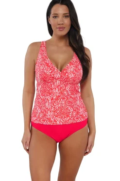 Plus Size|Underwire<Sunsets Majorca Elsie Tankini Top