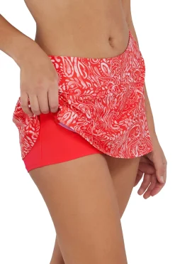 Plus Size<Sunsets Majorca Sporty Swim Skirt