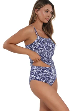 Plus Size|Underwire<Sunsets Marina Taylor Tankini Top