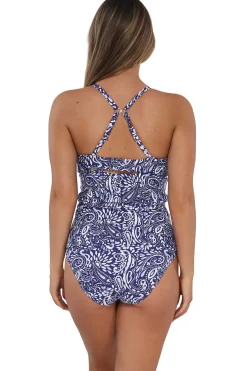 Plus Size|Underwire<Sunsets Marina Zuri V-Wire Tankini Top