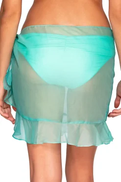 Cover-Ups<Sunsets Mint Short and Sweet Skirt