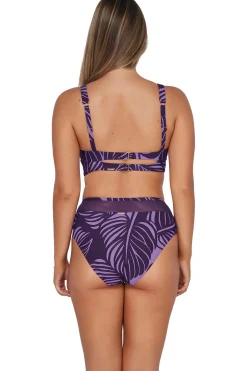 Plus Size|High-Waist<Sunsets Mystic Palms Annie High Waist Bottom