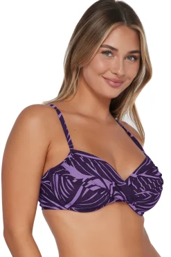 Plus Size|Underwire<Sunsets Mystic Palms Crossroads Underwire Top