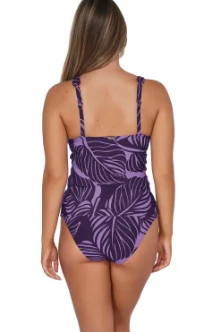Plus Size|Underwire<Sunsets Mystic Palms Elsie Tankini Top