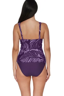 Plus Size|Underwire<Sunsets Mystic Palms Elsie Tankini Top