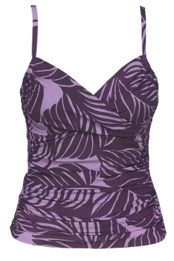 Plus Size|Underwire<Sunsets Mystic Palms Serena Tankini Top