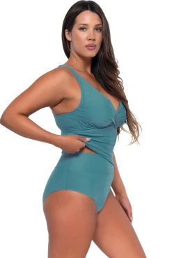 Plus Size|Bra-Sized<Sunsets Ocean Elsie Tankini Top