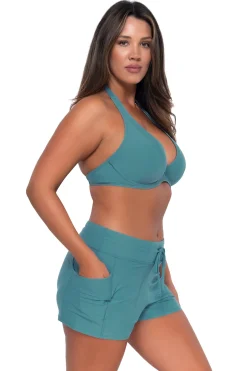 Plus Size|Bra-Sized<Sunsets Ocean Muse Halter Top