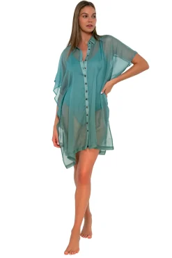 Cover-Ups<Sunsets Ocean Shore Thing Tunic