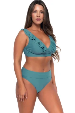 Plus Size|Wire-Free<Sunsets Ocean Willa Wireless Top