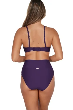 High-Waist|Bikini Bottoms<Sunsets Paradise Plum Hannah High Waist Bottom