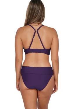 High-Waist|Bikini Bottoms<Sunsets Paradise Plum Hannah High Waist Bottom