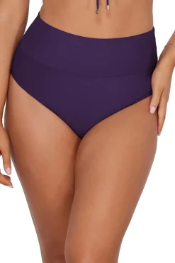 High-Waist|Bikini Bottoms<Sunsets Paradise Plum Hannah High Waist Bottom