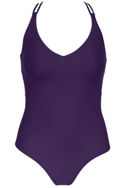 Classic<Sunsets Paradise Plum Veronica One Piece