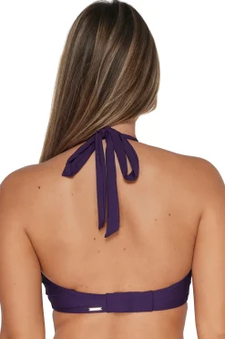 Plus Size|Underwire<Sunsets Paradise Plum Vienna V-Wire Top