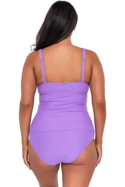 Plus Size|Underwire<Sunsets Passion Flower Elsie Tankini Top