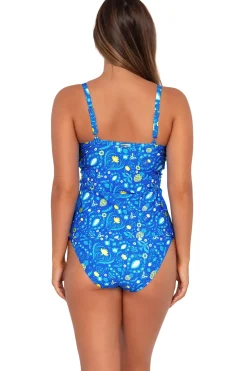 Plus Size|Underwire<Sunsets Pineapple Grove Forever Tankini Top
