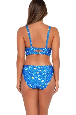Plus Size|High-Waist<Sunsets Pineapple Grove Hannah High Waist Bottom