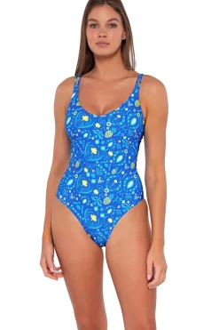 Classic<Sunsets Pineapple Grove Veronica One Piece
