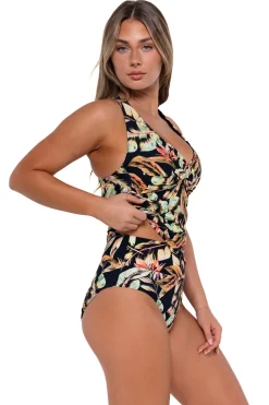 Plus Size|Underwire<Sunsets Retro Retreat Elsie Tankini Top
