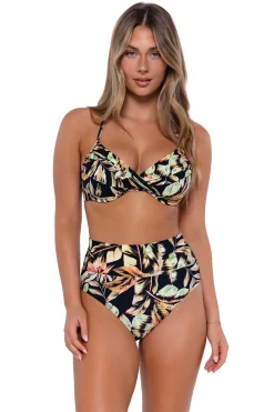 Plus Size|High-Waist<Sunsets Retro Retreat Hannah High Waist Bottom