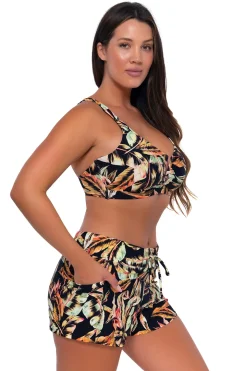 Plus Size|Underwire<Sunsets Retro Retreat Vienna V-Wire Top
