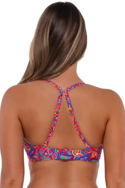 Plus Size|Underwire<Sunsets Rue Paisley Crossroads Underwire Top