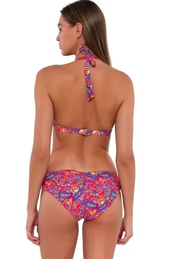 Wire-Free|Bikini Tops<Sunsets Rue Paisley Faith Halter Top