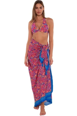 Cover-Ups<Sunsets Rue Paisley Paradise Pareo