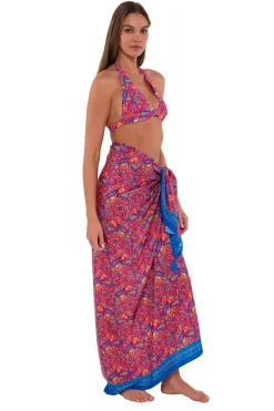 Cover-Ups<Sunsets Rue Paisley Paradise Pareo