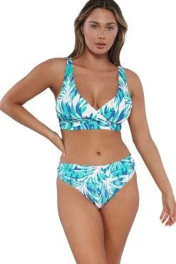 Plus Size|Bikini Bottoms<Sunsets Sea Breeze Sandbar Rib Unforgettable Bottom