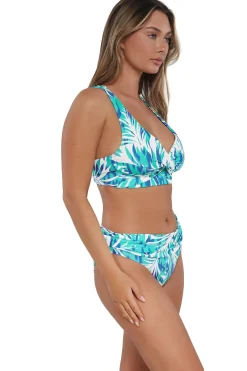 Plus Size|Bikini Bottoms<Sunsets Sea Breeze Sandbar Rib Unforgettable Bottom