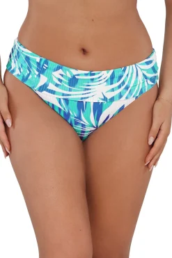 Plus Size|High-Waist<Sunsets Sea Breeze Sandbar Rib Hannah High Waist Bottom