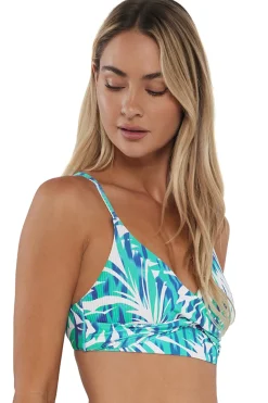 Wire-Free<Sunsets Sea Breeze Sandbar Rib Lyla Bralette Top