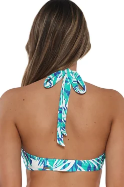Plus Size|Underwire<Sunsets Sea Breeze Sandbar Rib Vienna V-Wire Top