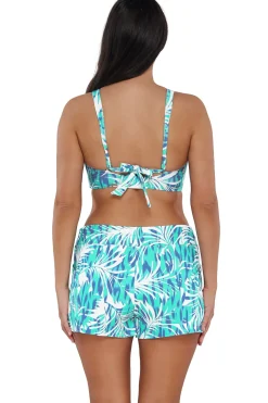 Plus Size|Underwire<Sunsets Sea Breeze Sandbar Rib Vienna V-Wire Top