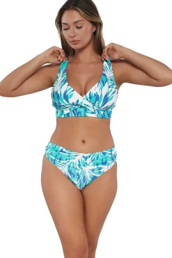 Plus Size|Underwire<Sunsets Sea Breeze Sandbar Rib Elsie Top