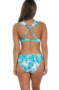 Plus Size|Wire-Free<Sunsets Sea Breeze Sandbar Rib Willa Wireless Top